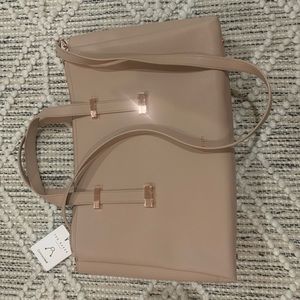 Ted Baker *NEW* w tags taupe purse/ computer/ bag